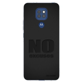 Picasee átlátszó szilikon tok az alábbi mobiltelefonokra Motorola Moto G9 Play - No Excuses