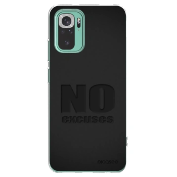 Picasee átlátszó szilikon tok az alábbi mobiltelefonokra Xiaomi Redmi Note 10 Pro - No Excuses