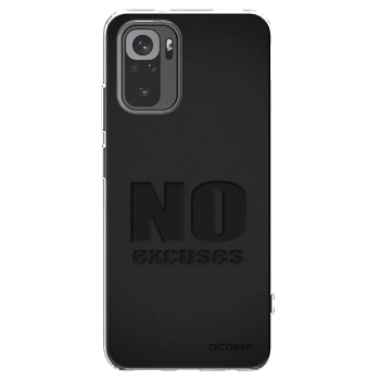 Picasee átlátszó szilikon tok az alábbi mobiltelefonokra Xiaomi Redmi Note 10S - No Excuses