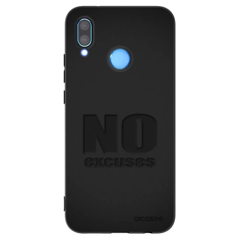 Picasee fekete szilikon tok az alábbi mobiltelefonokra Huawei P20 Lite - No Excuses