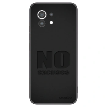 Picasee fekete szilikon tok az alábbi mobiltelefonokra Xiaomi Mi 11 - No Excuses