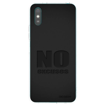 Picasee átlátszó szilikon tok az alábbi mobiltelefonokra Xiaomi Redmi 9AT - No Excuses