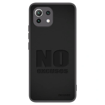 Picasee fekete szilikon tok az alábbi mobiltelefonokra Xiaomi Mi 11 Lite - No Excuses