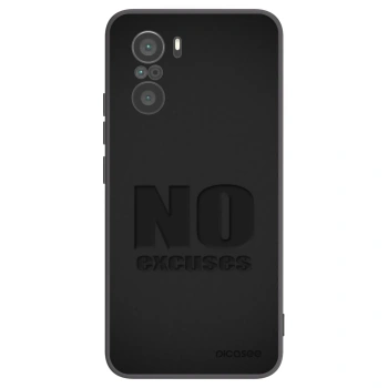 Picasee fekete szilikon tok az alábbi mobiltelefonokra Xiaomi Poco F3 - No Excuses