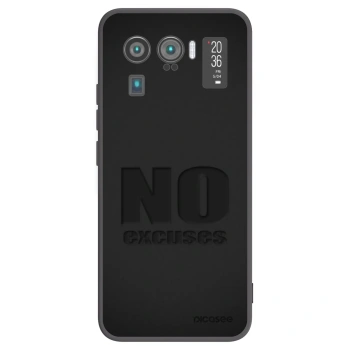 Picasee fekete szilikon tok az alábbi mobiltelefonokra Xiaomi Mi 11 Ultra - No Excuses