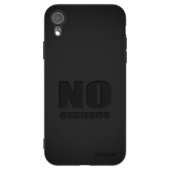 Picasee fekete szilikon tok az alábbi mobiltelefonokra Apple iPhone 6 Plus/6S Plus - No Excuses