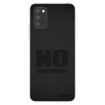 Picasee átlátszó szilikon tok az alábbi mobiltelefonokra Samsung Galaxy A02s A025G - No Excuses
