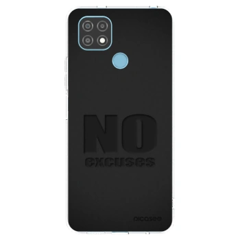 Picasee átlátszó szilikon tok az alábbi mobiltelefonokra Realme C21 - No Excuses