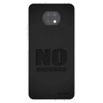 Picasee átlátszó szilikon tok az alábbi mobiltelefonokra Xiaomi Redmi Note 9T - No Excuses