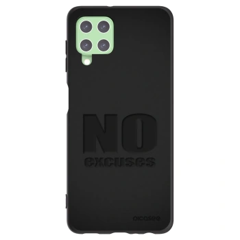 Picasee fekete szilikon tok az alábbi mobiltelefonokra Samsung Galaxy A22 A225F 4G - No Excuses