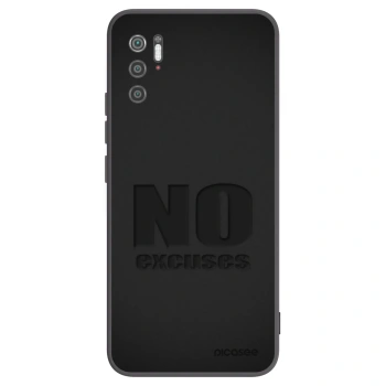 Picasee fekete szilikon tok az alábbi mobiltelefonokra Xiaomi Poco M3 Pro 5G - No Excuses