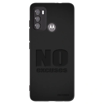 Picasee fekete szilikon tok az alábbi mobiltelefonokra Motorola Moto G60 - No Excuses
