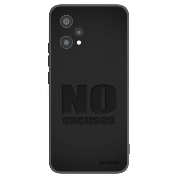 Picasee fekete szilikon tok az alábbi mobiltelefonokra Realme 9 Pro 5G - No Excuses