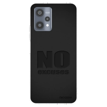 Picasee átlátszó szilikon tok az alábbi mobiltelefonokra Realme 9 Pro 5G - No Excuses