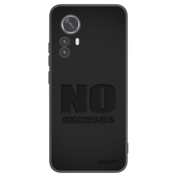 Picasee fekete szilikon tok az alábbi mobiltelefonokra Xiaomi 12 Pro - No Excuses