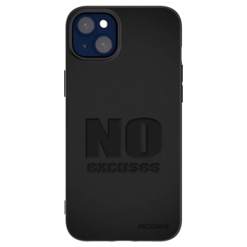 Picasee fekete szilikon tok az alábbi mobiltelefonokra Apple iPhone 14 Plus - No Excuses