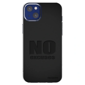 Picasee átlátszó szilikon tok az alábbi mobiltelefonokra Apple iPhone 14 Plus - No Excuses