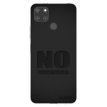 Picasee átlátszó szilikon tok az alábbi mobiltelefonokra Realme C21Y - No Excuses