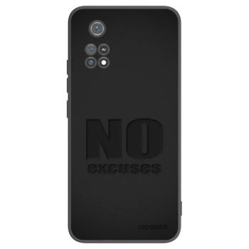 Picasee fekete szilikon tok az alábbi mobiltelefonokra Xiaomi Poco M4 Pro - No Excuses