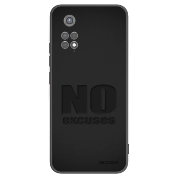 Picasee fekete szilikon tok az alábbi mobiltelefonokra Xiaomi Redmi Note 11S 5G - No Excuses