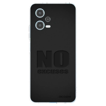 Picasee átlátszó szilikon tok az alábbi mobiltelefonokra Xiaomi Redmi Note 12 5G - No Excuses