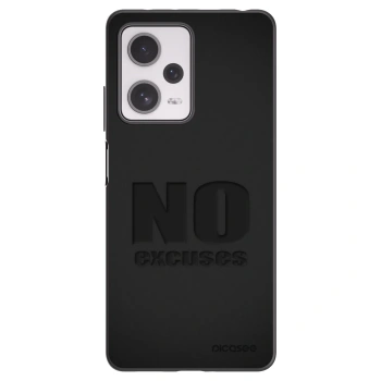 Picasee fekete szilikon tok az alábbi mobiltelefonokra Xiaomi Redmi Note 12 Pro+ 5G - No Excuses