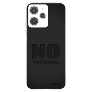 Picasee átlátszó szilikon tok az alábbi mobiltelefonokra Xiaomi Redmi 12 4G - No Excuses