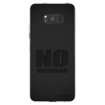 Picasee átlátszó szilikon tok az alábbi mobiltelefonokra Samsung Galaxy S8 G950F - No Excuses