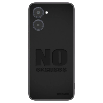 Picasee fekete szilikon tok az alábbi mobiltelefonokra Realme 10 4G - No Excuses