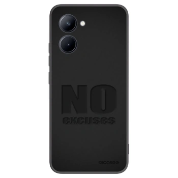 Picasee fekete szilikon tok az alábbi mobiltelefonokra Realme C33 (2023) - No Excuses
