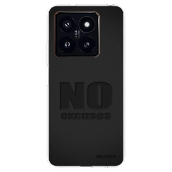 Picasee átlátszó szilikon tok az alábbi mobiltelefonokra Xiaomi 14 Pro - No Excuses