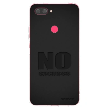 Picasee átlátszó szilikon tok az alábbi mobiltelefonokra Xiaomi Mi 8 Lite - No Excuses