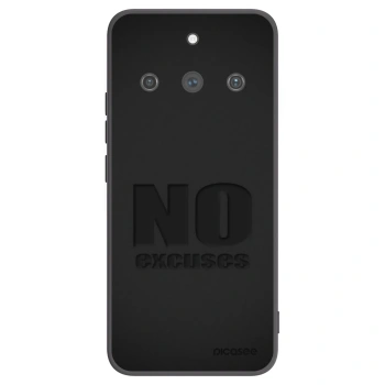 Picasee fekete szilikon tok az alábbi mobiltelefonokra Realme 11 Pro+ - No Excuses