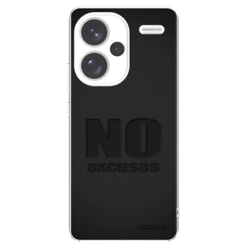 Picasee átlátszó szilikon tok az alábbi mobiltelefonokra Xiaomi Redmi Note 13 Pro+ 5G - No Excuses