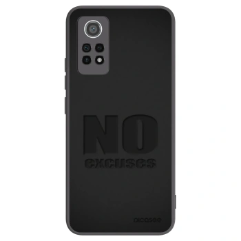 Picasee fekete szilikon tok az alábbi mobiltelefonokra Xiaomi Redmi Note 12 Pro 4G - No Excuses