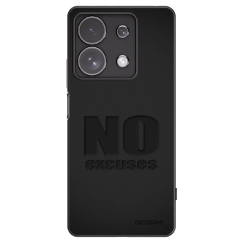 Picasee fekete szilikon tok az alábbi mobiltelefonokra Xiaomi Redmi Note 13 Pro 4G - No Excuses