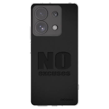 Picasee átlátszó szilikon tok az alábbi mobiltelefonokra Xiaomi Redmi Note 13 Pro 4G - No Excuses