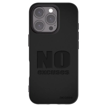Picasee fekete szilikon tok az alábbi mobiltelefonokra Apple iPhone 16 Pro - No Excuses