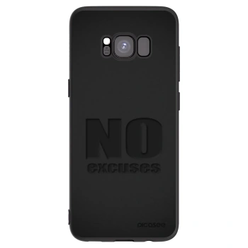 Picasee fekete szilikon tok az alábbi mobiltelefonokra Samsung Galaxy S8 G950F - No Excuses