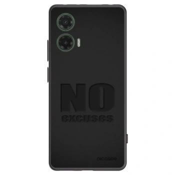Picasee fekete szilikon tok az alábbi mobiltelefonokra Motorola Moto G35 5G - No Excuses