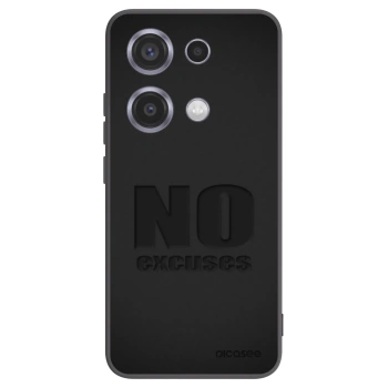 Picasee fekete szilikon tok az alábbi mobiltelefonokra Xiaomi Redmi Note 14S - No Excuses