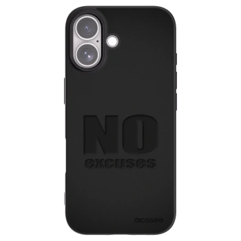Picasee fekete szilikon tok az alábbi mobiltelefonokra Apple iPhone 17 - No Excuses