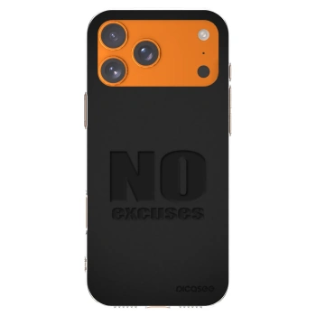 Picasee átlátszó szilikon tok az alábbi mobiltelefonokra Apple iPhone 17 Pro Max - No Excuses