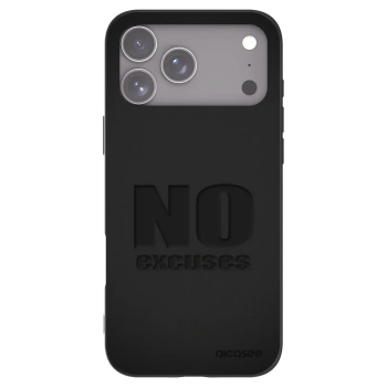 Picasee fekete szilikon tok az alábbi mobiltelefonokra Apple iPhone 17 Pro Max - No Excuses