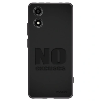 Picasee fekete szilikon tok az alábbi mobiltelefonokra Motorola Moto E14 - No Excuses