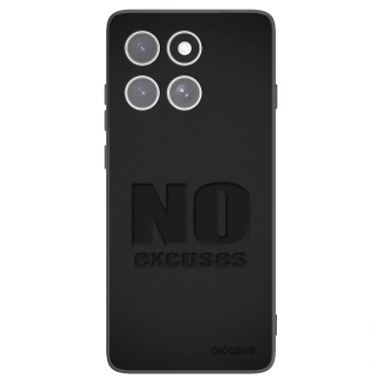 Picasee fekete szilikon tok az alábbi mobiltelefonokra Motorola Edge 60 Pro - No Excuses