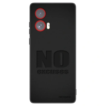 Picasee fekete szilikon tok az alábbi mobiltelefonokra Motorola Edge 50 Fusion - No Excuses