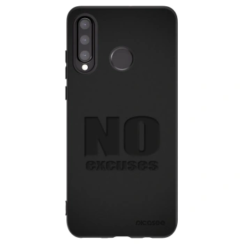 Picasee fekete szilikon tok az alábbi mobiltelefonokra Huawei P30 Lite - No Excuses