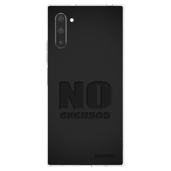 Picasee átlátszó szilikon tok az alábbi mobiltelefonokra Samsung Galaxy Note 10 N970F - No Excuses