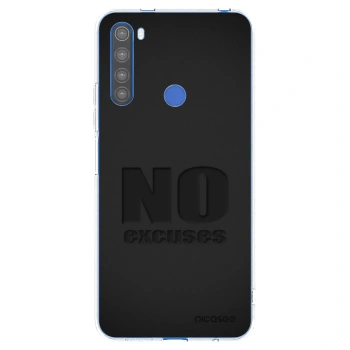 Picasee átlátszó szilikon tok az alábbi mobiltelefonokra Xiaomi Redmi Note 8T - No Excuses
